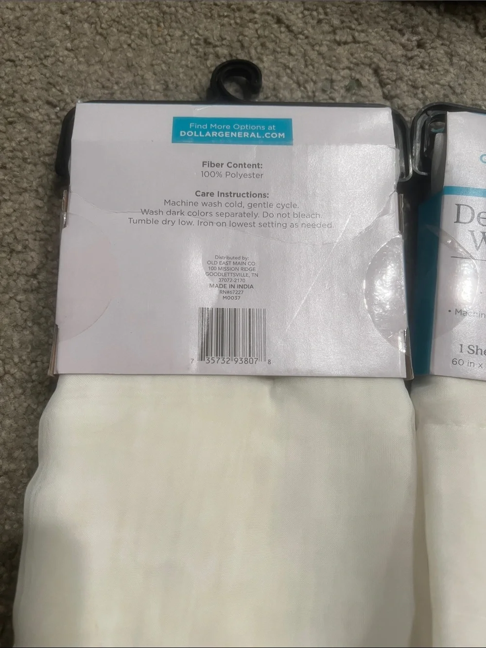 Comfort Bay Sheer O'Hara Window Panel Set in White